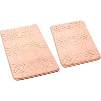 Комплект ковриков Ростовская Мануфактура Сантехники РМС КК-09БЖ-40х60/50х80 Бежевый — фото 1, Аксессуары для туалета