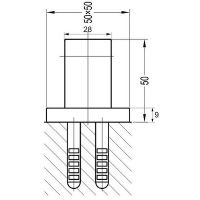 Держатель ручного душа Omnires 8876ABL Черный — фото 2, Душевое оборудование. Душевая программа