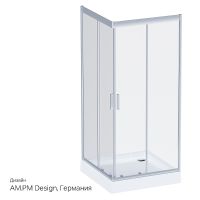 Душевой уголок AM.PM Gem 90х90 W90G-403-090MT профиль Серый стекло прозрачное — фото 8, Душевые уголки
