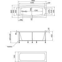 Товар: Акриловая ванна Marka One Aelita 180х80 01ае1880 без гидромассажа - фото 5 Акриловая ванна Marka One Aelita 180х80 01ае1880 без гидромассажа — фото 5, Акриловые ванны