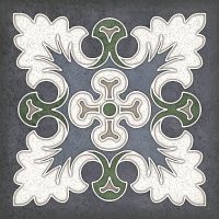 Керамическая плитка Керлайф Smalto Decor 1 Blu настенная 15х15 см — фото 1, Керамическая плитка