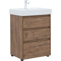 Тумба под раковину Aquanet Nova Lite 60 302471 Дуб рустикальный — фото 1, Мебель для ванной