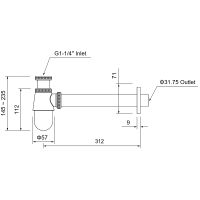 Товар: Сифон для раковины Aquatek AQ6014CR Хром - фото 2 Сифон для раковины Aquatek AQ6014CR Хром — фото 2, Сифоны для раковины