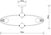 Люстра Artelamp Glasgow A1963PL-8BK Черная Бронза — фото 4, Люстры