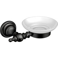 Мыльница CeramaLux Elegance 95804 Черная матовая — фото 1, Мыльницы