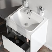 Товар: Тумба под раковину AM.PM Func 60 M8FFUX0601WG подвесная Белая глянцевая - фото 10 Тумба под раковину AM.PM Func 60 M8FFUX0601WG подвесная Белая глянцевая — фото 10, Тумбы под раковину