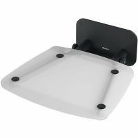 Сиденье для душа Ravak Ovo B II Clear/Black B8F0000059 Прозрачное Черное — фото 1, Сиденья