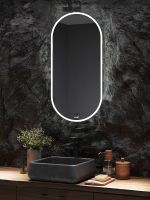 Товар: Зеркало VIANT Марсель 65 VMAR65100-ZLED с подсветкой с бесконтактным выключателем - фото 2 Зеркало VIANT Марсель 65 VMAR65100-ZLED с подсветкой с бесконтактным выключателем — фото 2, Зеркала в ванную комнату