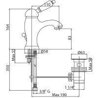 Смеситель для раковины Cezares Elite ELITE-LSM1-01-Nc Хром — фото 2, Смесители для раковины