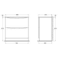 Товар: Тумба под раковину BelBagno 80 ACQUA-800-2C-PIA-BL Bianco Lucido - фото 16 Тумба под раковину BelBagno 80 ACQUA-800-2C-PIA-BL Bianco Lucido — фото 16, Тумбы под раковину