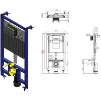 Инсталляция Allen Brau Project Color 9.1PR10.20 для унитаза без клавиши смыва — фото 18, Инсталляции для унитазов