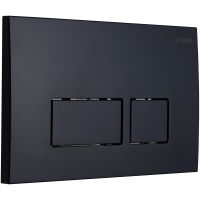 Клавиша смыва Logan Space 297680 Черная матовая — фото 1, Комплектующие для душевого оборудования