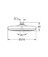 Верхний душ Grohe Tempesta 210 26408000 Хром — фото 8, Верхние души