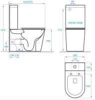 Товар: Унитаз компакт Koller Pool Orion OR-0650-RC-C без бачка с сиденьем Микролифт - фото 3 Унитаз компакт Koller Pool Orion OR-0650-RC-C без бачка с сиденьем Микролифт — фото 3, Унитазы