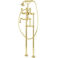 Смеситель для ванны Cezares First VDPS2 FIRST-VDPS2-03/24-M Золото 24 карат — фото 1, Смесители напольные