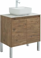 Тумба под раковину Aquanet Nova Lite 75 298852 подвесная Дуб рустикальный — фото 7, Мебель для ванной