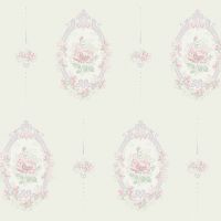 Обои Milassa Joli Joli1 005 Флизелин (1*10,05) Розовый, Медальоны/Цветы — фото 1, Обои для стен