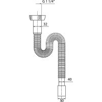 Сифон для раковины Wirquin 30718002 без выпуска — фото 2, Сифоны для раковины