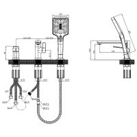 Товар: Смеситель на борт ванны Splenka S30.31 Хром - фото 2 Смеситель на борт ванны Splenka S30.31 Хром — фото 2, Смесители на борт ванны