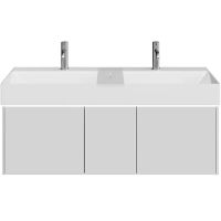 Тумба под раковину Kerama Marazzi Grande 120 GR.120.3\AGR.M подвесная Архитектурный серый арт-GR.120.3\AGR.M — фото 1, Тумбы под раковину