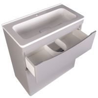 Тумба под раковину Style Line Бергамо 70 СС-00002312 Серая антискрейтч — фото 2, Мебель для ванной