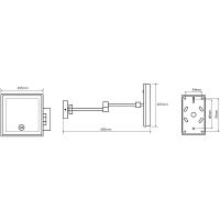 Косметическое зеркало Bemeta 112101202 Хром — фото 2, Аксессуары для ванной