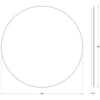 Зеркало Evoform Ledshine d100 BY 2547 с подсветкой 27 W - без выключателя - нейтральный белый свет — фото 6, Мебель для ванной