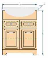 Товар: Тумба под раковину Stella Polar Кармела 65 SP-00000178 Карпатская ель - фото 6 Тумба под раковину Stella Polar Кармела 65 SP-00000178 Карпатская ель — фото 6, Тумбы под раковину