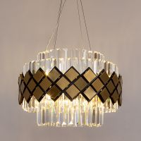 Люстра Artelamp Amelia A1039SP-10BK Прозрачная Золото Черная — фото 4, Люстры