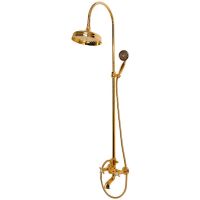 Душевая система Cezares Lord LORD-CVD-03/24-M Золото 24 карат — фото 1, Душевые стойки