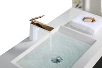 Товар: Смеситель для раковины Boheme Venturo 381-w Белый Золото - фото 2 Смеситель для раковины Boheme Venturo 381-w Белый Золото — фото 2, Смесители