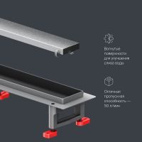 Товар: Душевой лоток AM.PM MasterFlow 90 W01SC-U11-090-04SB с решеткой Хром матовый / под плитку Tile - фото 27 Душевой лоток AM.PM MasterFlow 90 W01SC-U11-090-04SB с решеткой Хром матовый / под плитку Tile — фото 27, Душевые лотки