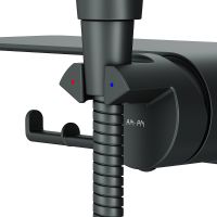 Гигиенический душ со смесителем AM.PM Func F0H8F922 Черный матовый — фото 12, Душевое оборудование. Душевая программа