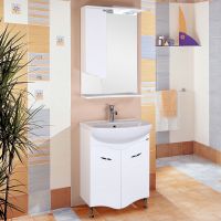 Товар: Тумба под раковину Onika Лайн 60 Белая - фото 2 Тумба под раковину Onika Лайн 60 Белая — фото 2, Мебель для ванной