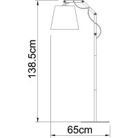 Торшер Artelamp Pinocchio A5700PN-1WH Белый — фото 5, Торшеры