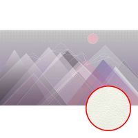 Фреска Ortograf Горы 33621 Фактура флок FLK Флизелин (5,5*3) Серый/Фиолетовый, Горы/Абстракция — фото 1, Фрески