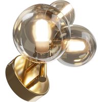 Товар: Настенный светильник Maytoni Modern Dallas MOD545WL-03G Янтарный Золото - фото 2 Настенный светильник Maytoni Modern Dallas MOD545WL-03G Янтарный Золото — фото 2, Светильники