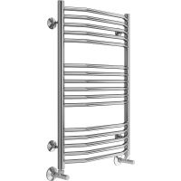 Водяной полотенцесушитель Terminus Виктория П16 500x800 4670078529534 Хром, нижнее подключение, G 1/2" ВР, с угловым соединением — фото 1, Водяные полотенцесушители