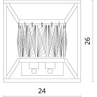 Товар: Настенный светильник Divinare Frost 2022/21 AP-2 Черный Латунь матовая - фото 4 Настенный светильник Divinare Frost 2022/21 AP-2 Черный Латунь матовая — фото 4, Бра