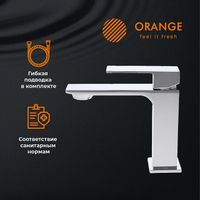 Смеситель для раковины Orange Lutz M04-021cr Хром — фото 6, Смесители для раковины