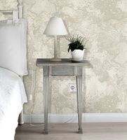 Обои Wiganford by Solo Crystal stone AK20621 Винил на флизелине (1,06*10,05) Бежевый/Серый/Серебряный, Под камень/Штукатурка — фото 3, Обои для стен