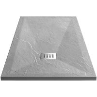 Душевой поддон из искусственного камня Vincea 120x80 VST-4SR8012G+Vsph-D132 Серый — фото 2, Душевые поддоны из искусственного камня