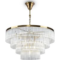 Люстра Maytoni Neoclassic Colonne MOD093PL-13BS Прозрачная Латунь — фото 1, Люстры