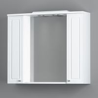 Зеркало со шкафом Damixa RedBlu Palace One 85 M41MPX0851WG с подсветкой Белый — фото 1, Зеркальные шкафы в ванную