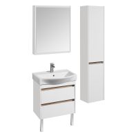 Тумба под раковину Aquaton Нортон 65 1A248801NT010 подвесная Белая глянцевая — фото 8, Мебель для ванной