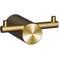 Двойной крючок Raiber Graceful RPG-80005 Золото матовое — фото 1, Крючки для полотенец