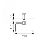 Полотенцедержатель Kaiser KH-4301 Бронза — фото 2, Полотенцедержатели