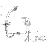Товар: Смеситель на борт ванны Rav Slezak Dunaj D475.5YZ Золото - фото 2 Смеситель на борт ванны Rav Slezak Dunaj D475.5YZ Золото — фото 2, Смесители