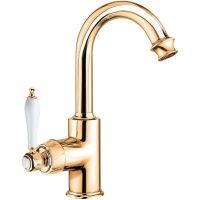 Смеситель для раковины Cezares APHRODITE-LS2-03/24-Bi Золото 24 карат — фото 1, Смесители для раковины