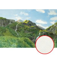 Фреска Ortograf Горы 30938 Фактура флок FLK Флизелин (4*2,7) Зеленый/Голубой, Горы/Пейзаж/Природа — фото 1, Фрески